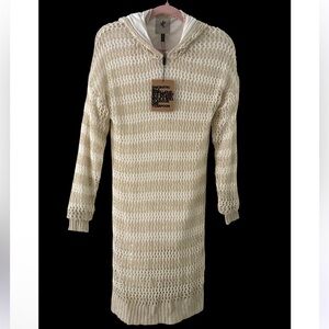 One Teaspoon Crochet Knit Hooded Dress NWT